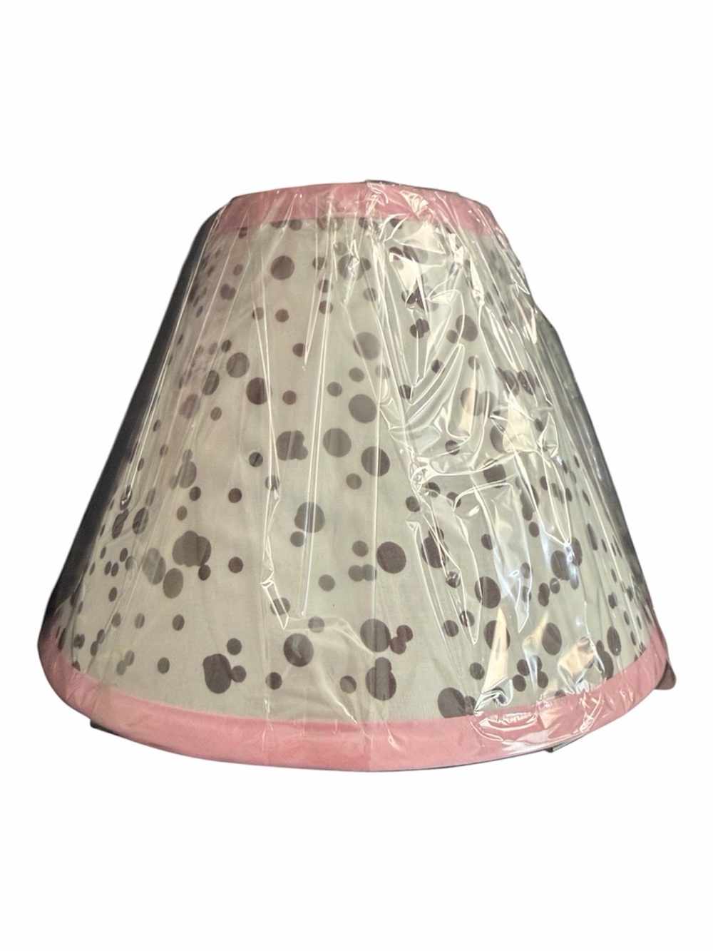 New Pink Rim Polka Dot Spots Lamp Shade Baby Nursery Light Cover Uno Style Dots